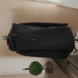 Nwt sz small sherpa oversized black hoodie cozy heat cool